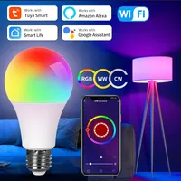 Tuya Smart WiFi LED Light Bulbs 220V 110V 10W 15W 20W E27 Alexa LED Lamp Smart Life APP Google Assisatnt Voice Control RGB