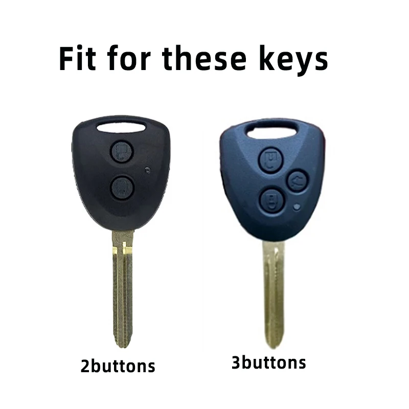 For Toyota Avanza Wigo Grand Daihatsu Xenia PERODUA Alza Myvi Axia 2/3 Buttons Remote Shell Fob Holder Car Key Case Cover