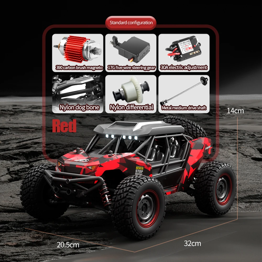 SCY 16106PRO 1:16 Scale Large RC Cars 70km/h High Speed RC Cars Toys for Boys Remote Control Car 2.4G 4WD Off Road Monster Truck