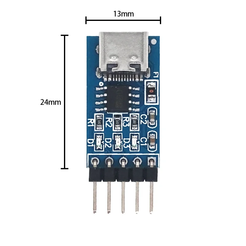 TYPEC-C USB to TTL serial port CH340N module upgrade single chip computer download brush line nine brush machine