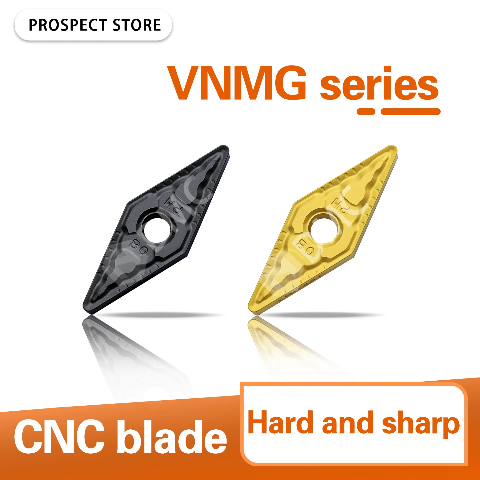 VNMG160404/160408/160412-PM DBC251 DBC252 High-quality CNC Lathe Turning Tool Carbide Inserts Double Sided Use Rhombus Tip Knife