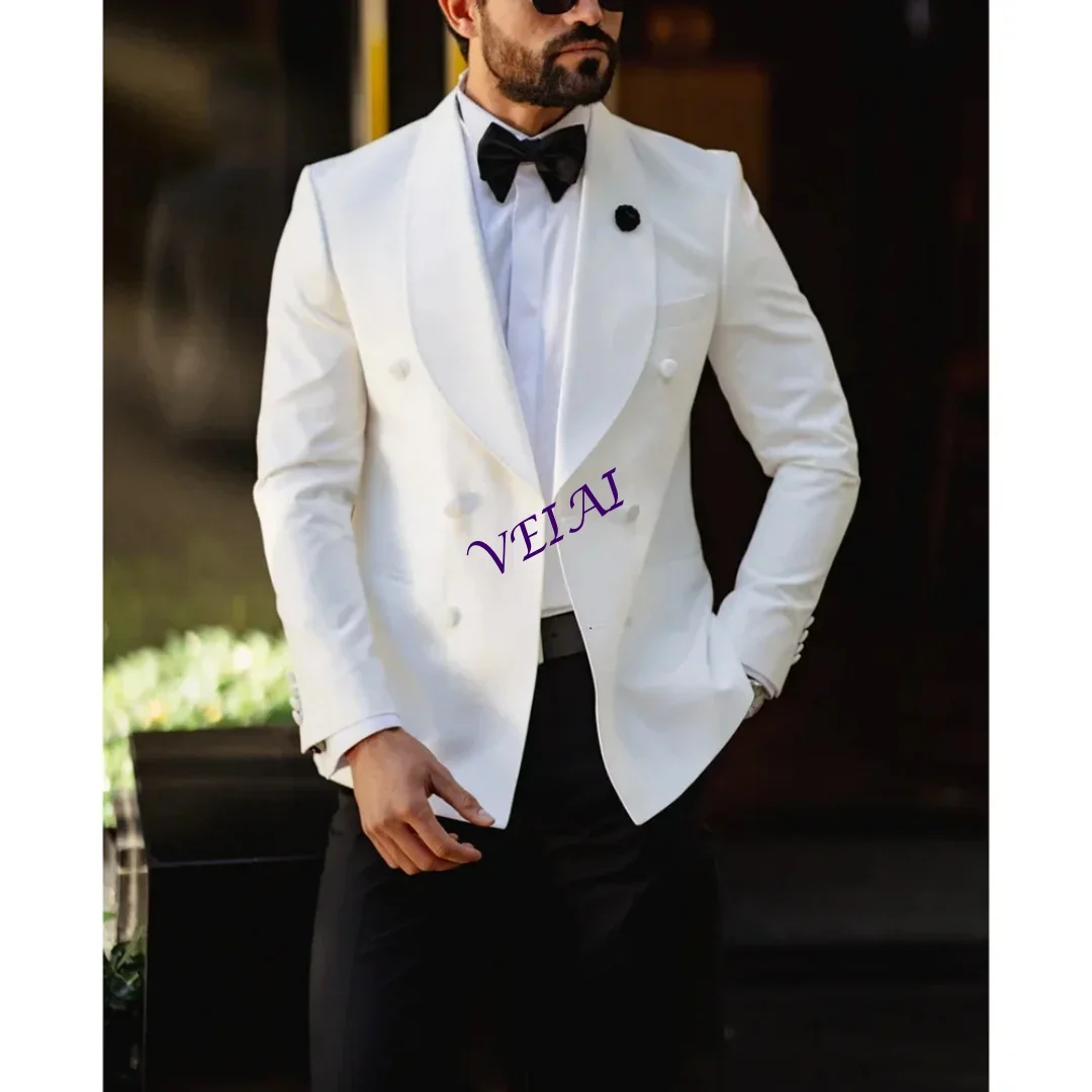 

CustomizedNew Design Slim Fit Solid Men Wedding Groom Tuxedos Formal Suits for Prom Party Best Man Peak Lapel Blazer