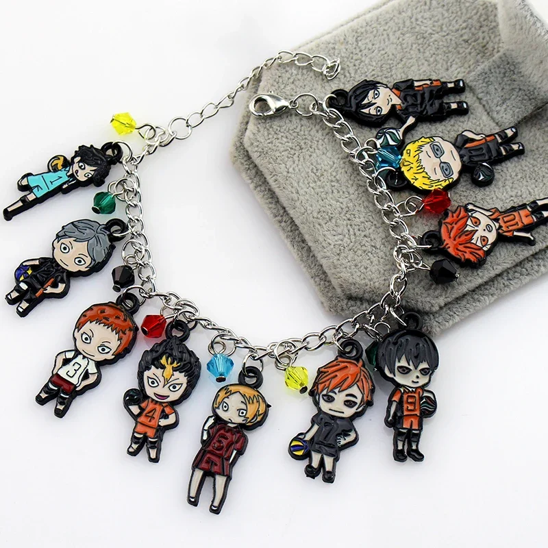 

Anime bracelet Hinata Haikyuu Oikawa Touru Kozume Kenma Tobio Kageyama Nishinoya Yuu Charms, bracelet jewelry