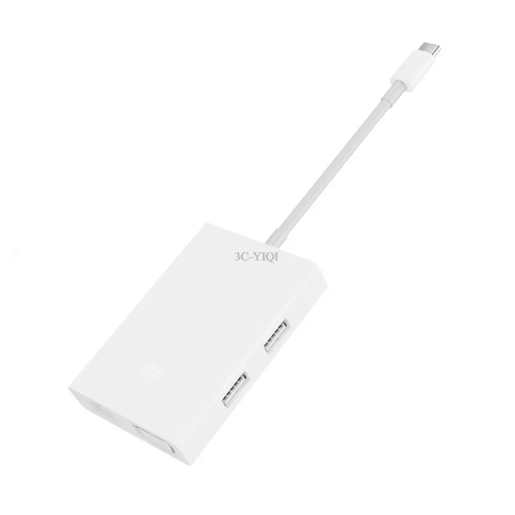 Usb multifuncional-c para adaptador vga 1000mbps ethernet gigabit adaptador de rede para portátil usb3.0 adaptador de carregamento rápido