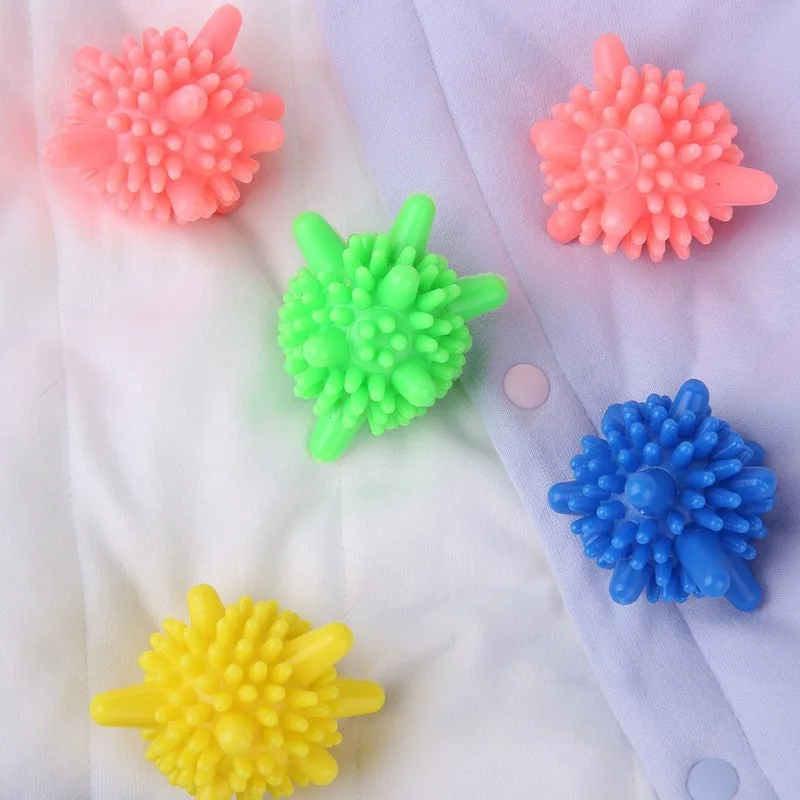 10Pcs Laundry Balls with Large Anti-Winding Knotting Friction Force Decontamination Balls Silicone Ball Solid Cleaning Balls