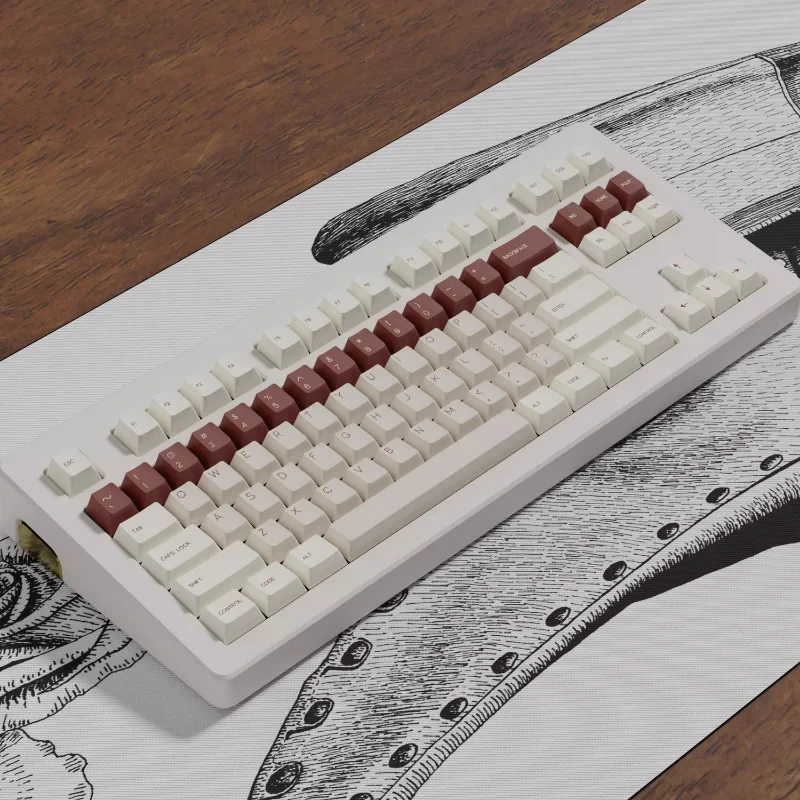 Teclas con tema de plaga MiFuny, teclas Retro PBT Cherry Profile para teclado mecánico, accesorios para jugadores, PC, portátil, regalos personalizados