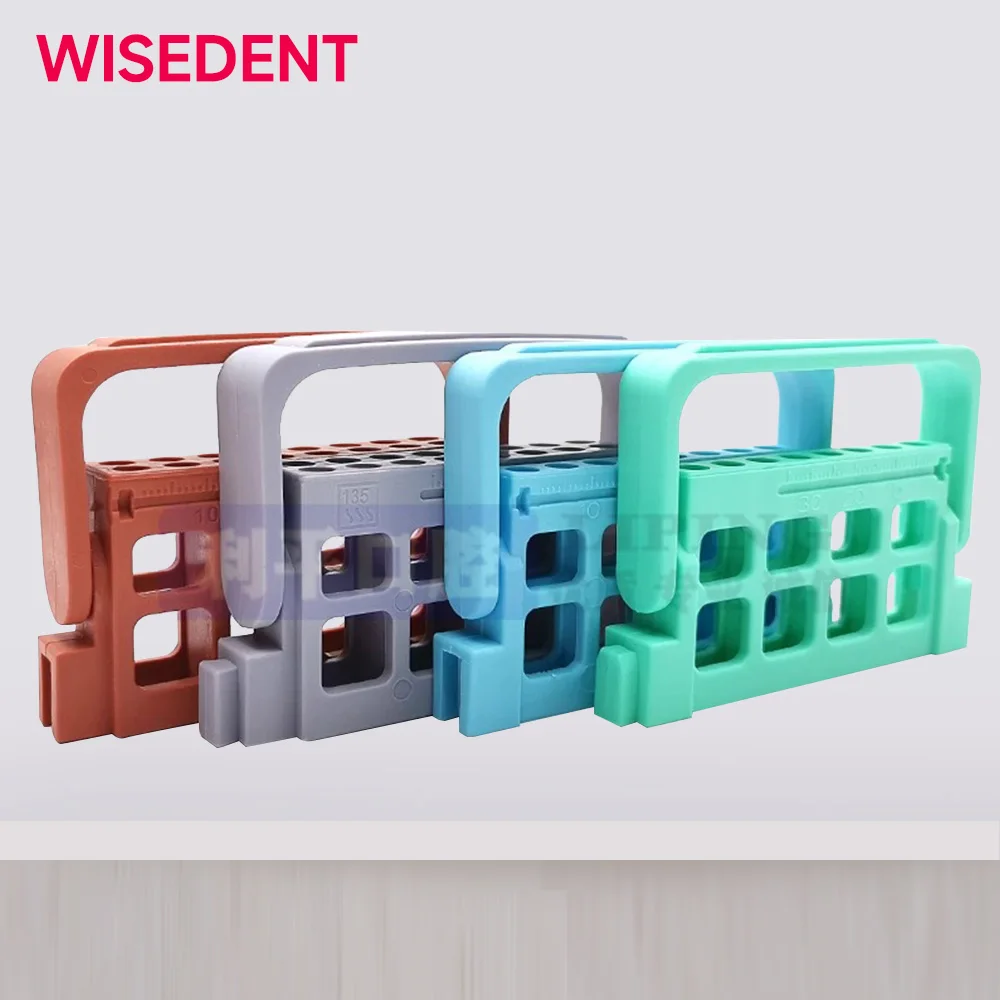 1PCS 8/16 Holes Dental Endo Files Holder 3 Colos Endo Stand Endo Tray For Endodontic Files Organizer Endo Box