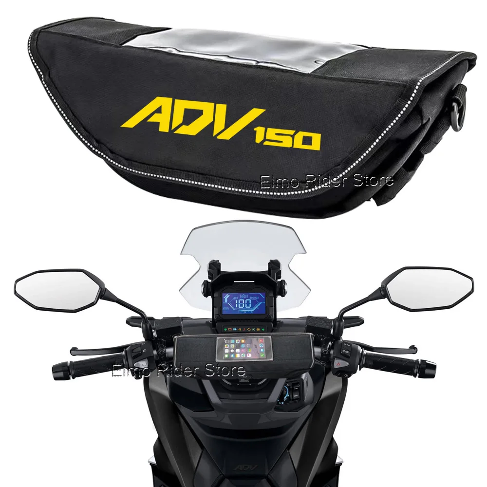 For Honda ADV150 ADV150 Motorcycle Waterproof And Dustproof Handlebar Storage Bag Shock-proof Navigation Bag Travel Bag