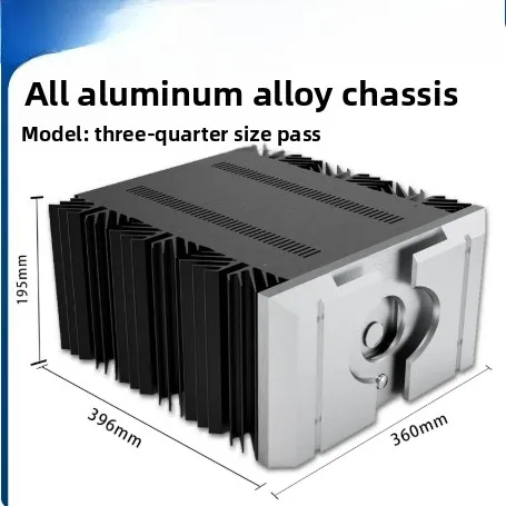 40W Class A Amplifier Chassis Full Aluminum 3/4 Size HiFi Power Amp Enclosure DIY