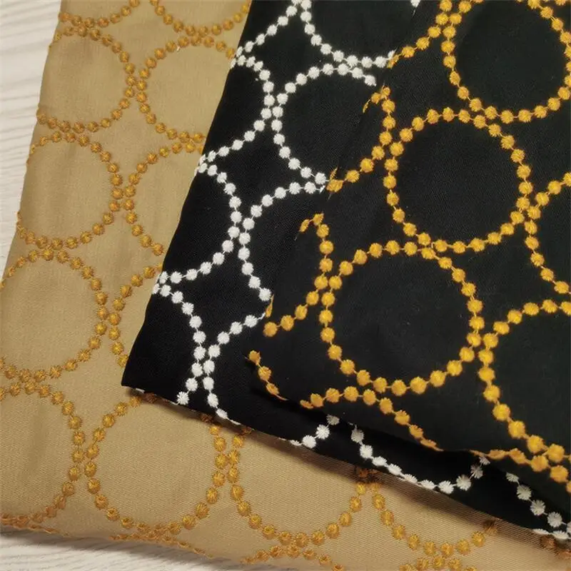 Tela de almohada de grado superior para sofá, bolsa de ropa bordada de algodón y lino hecha a mano de 130cm de ancho