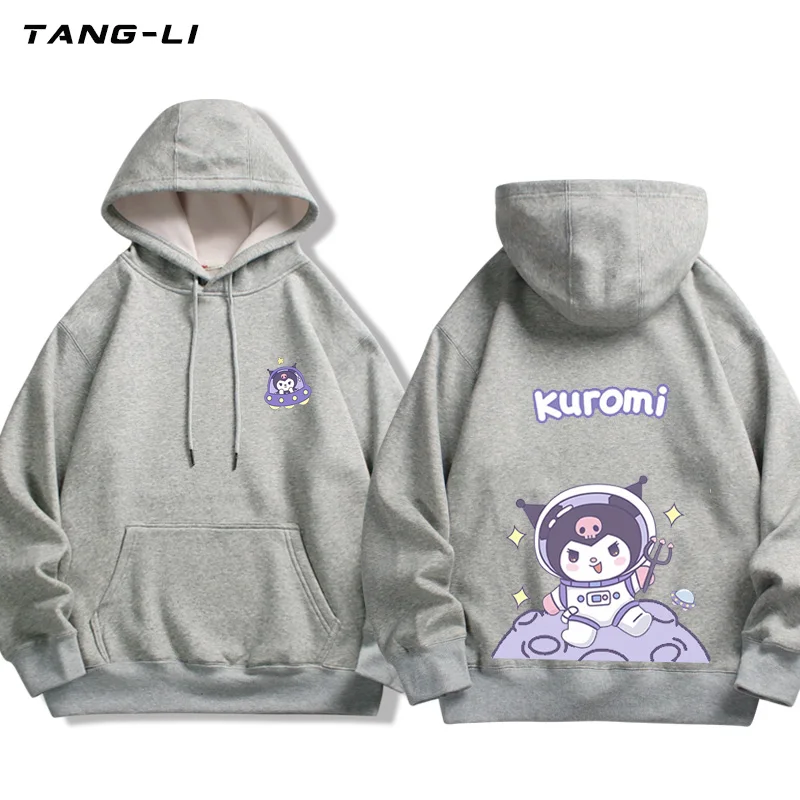 Kuromi Hoodie for Women Sanrio Hoodie Spring and Autumn Men\'s Pullover Fashion Student Hoodie Jacket Couple\'s Clothing