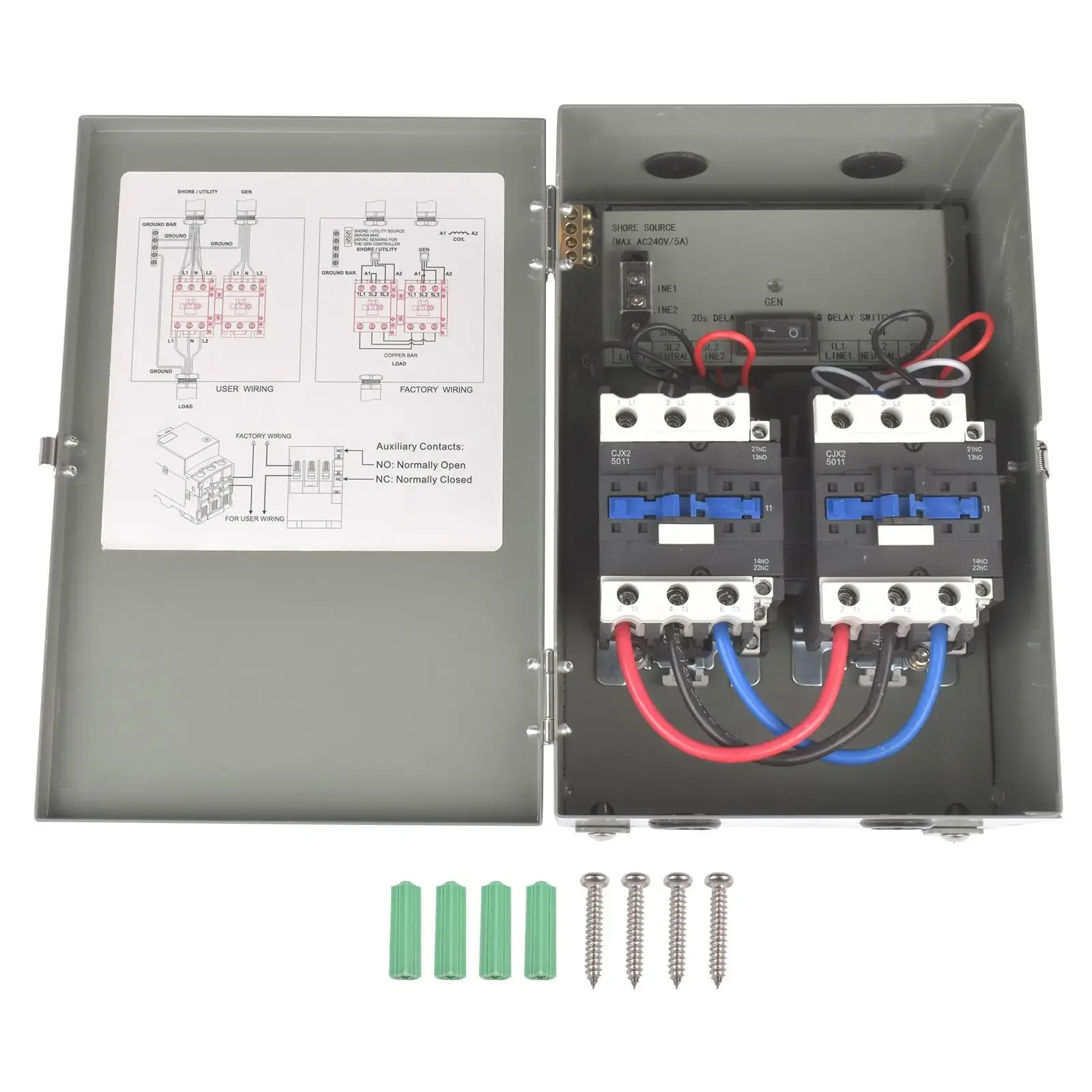 AP03 Automatic Transfer Switch 120/240 VAC, 50 Amp for RVs, Speedboats