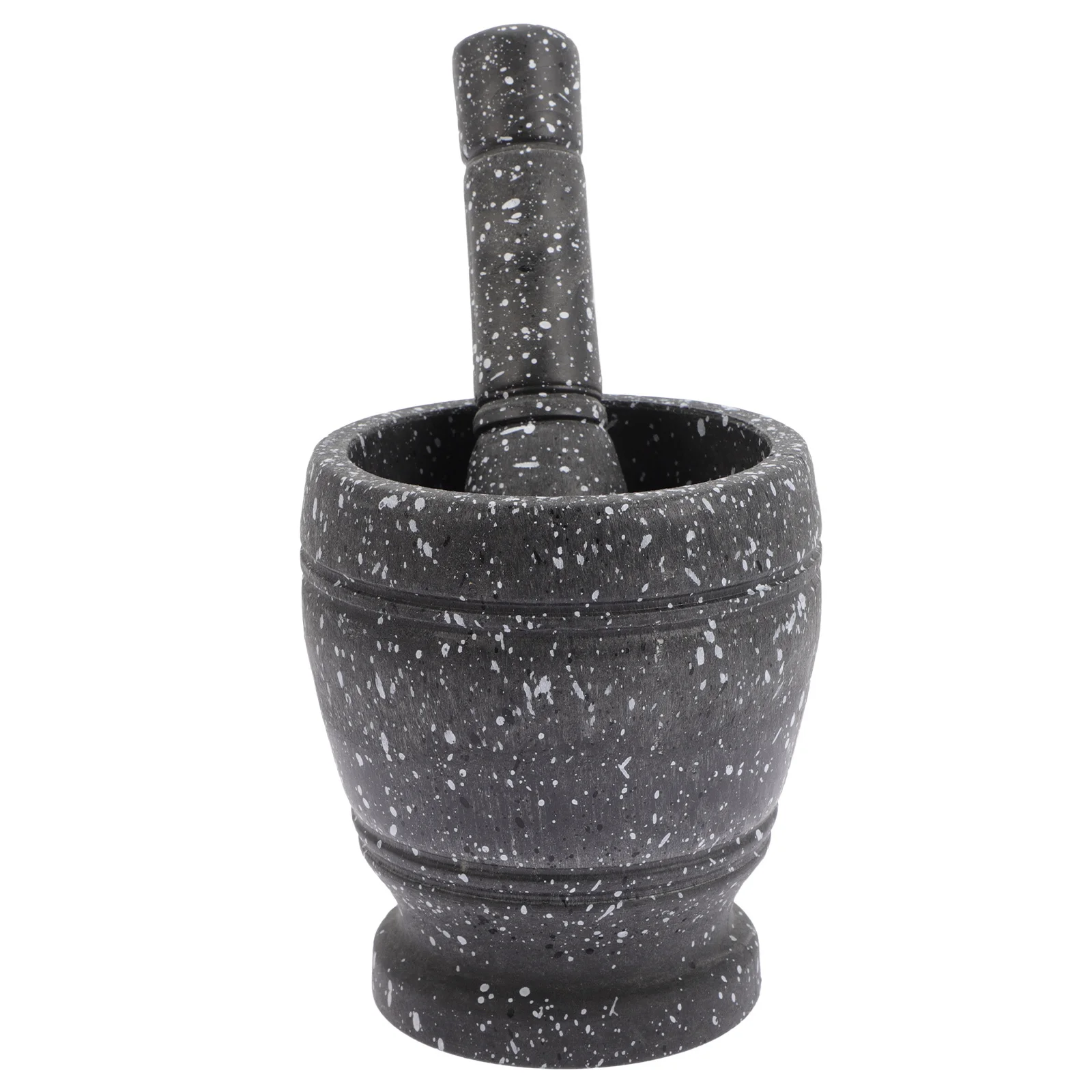 

1 set Marble Pattern Mortar Pestle Premium Plastic Kitchen Grinder For Garlic Herb Food Chutney Salsa