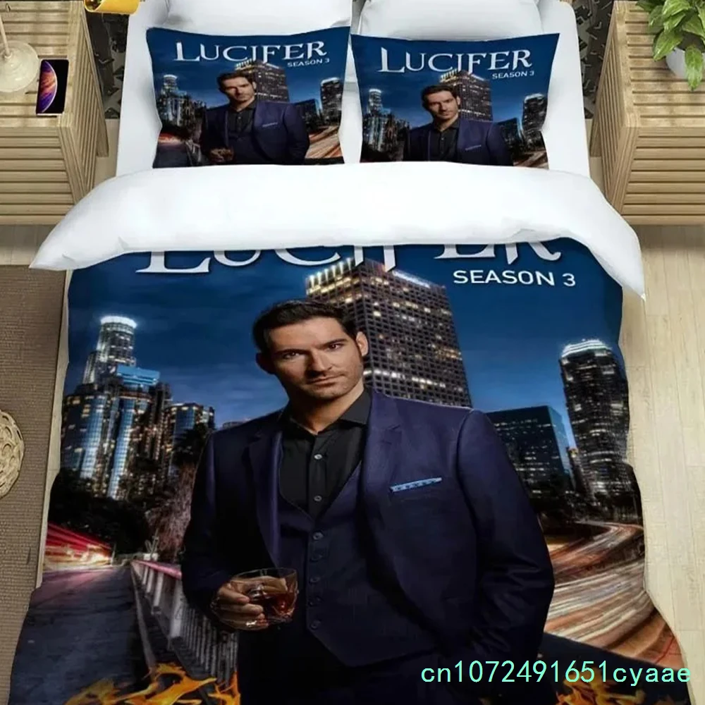 Linen Duvet Cover - Set Tempat Tidur Lucifer Untuk Anak-Anak,