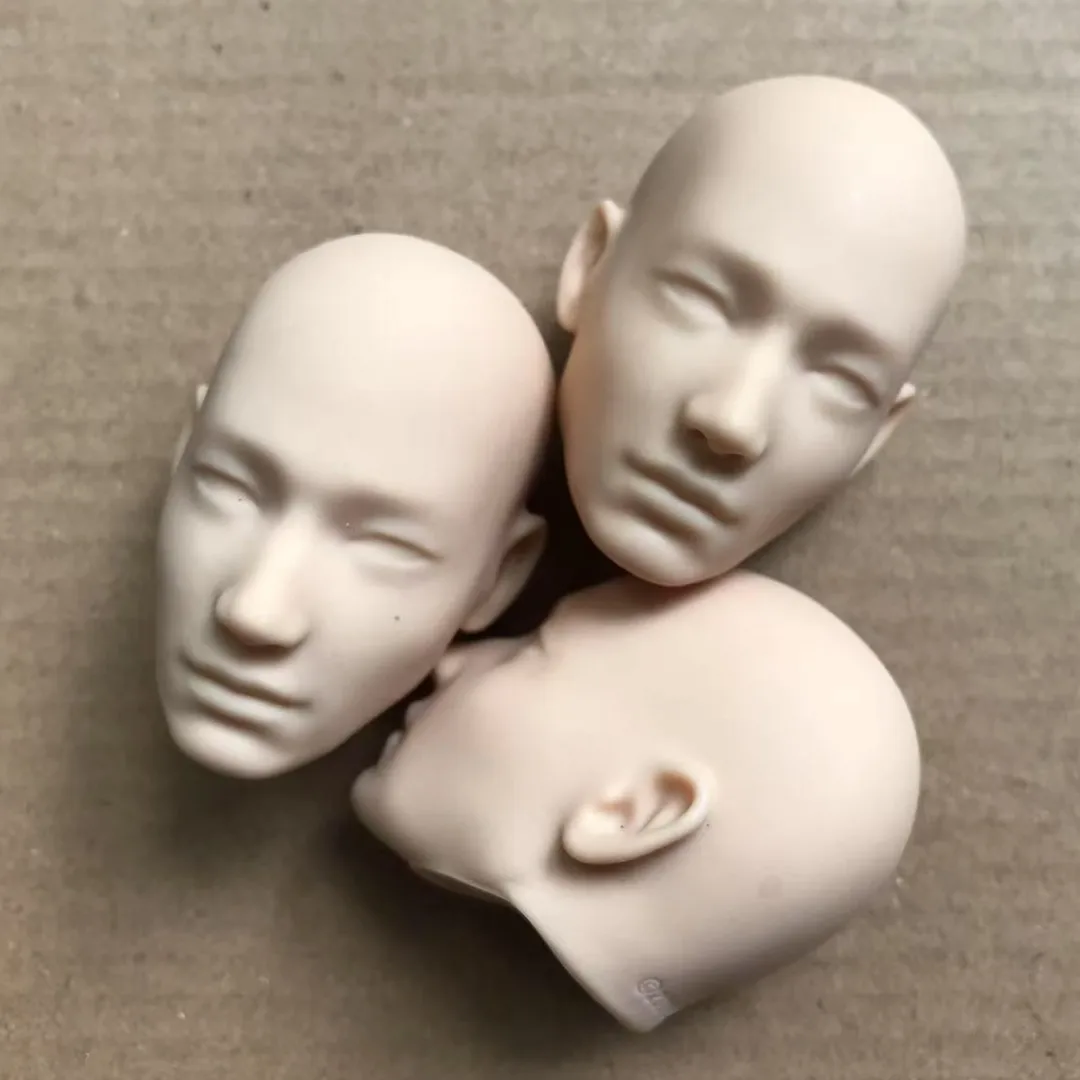 MENGF FR Color Bald Doll Heads Small Defectives With Black Dots Doll Heads Japan White Pink Beige Hungarian Latin Skin Doll Part