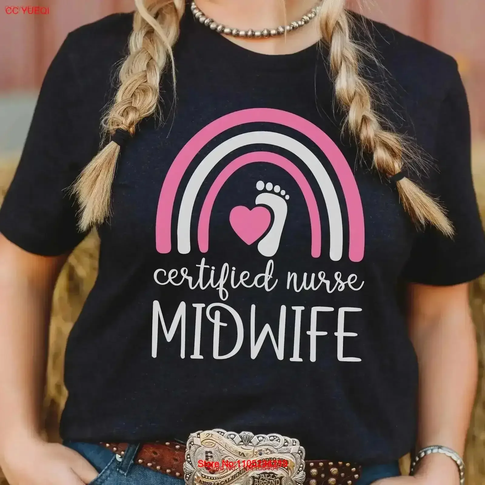 Midwife T Shirt Certified Nurse GifT Life for Appreciation StudenT vintage Washed designer clothes Versatile Breathable homme