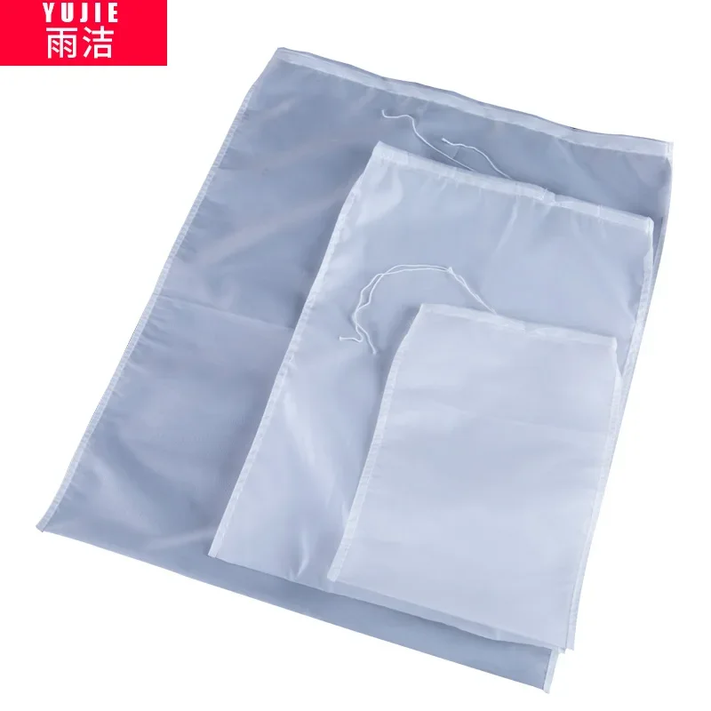 2pcs 80/120/200 Micron Nylon Straining Bag Fine Mesh Net Herb Liquid Filter Homebrew Bags 20x30cm kitchen tools Accessories