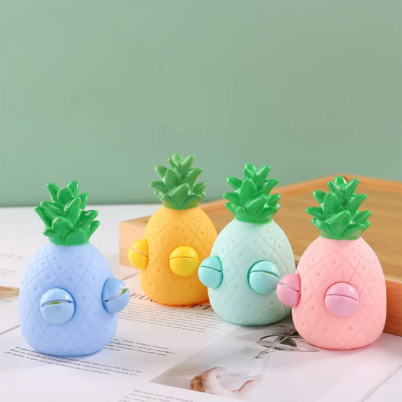 Anti-Stress Toy Fruit Squinting Pineapple Squeeze Fidget Toys Squishy Funny Stress Relief Play Pranks For Kids Adults Gift  J190