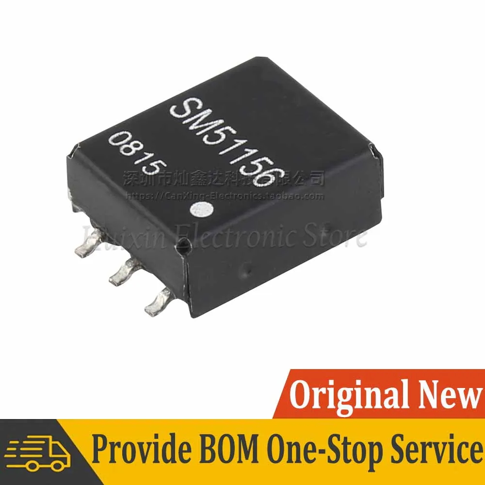 2pcs SM51156 SMD 6 Pin 6P Permalloy 1:1CT Audio Isolation Transformer 600:600 ohm Digital Signal Isolator with Taped