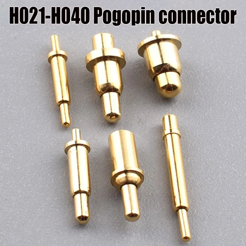 5 Pieces H021-H040 Pogopin Connectors Pogopin Battery Spring Loaded Contact SMD Pin PCB 2 3 4 5 6 7 8 9 10 12 14 MM Test Probe