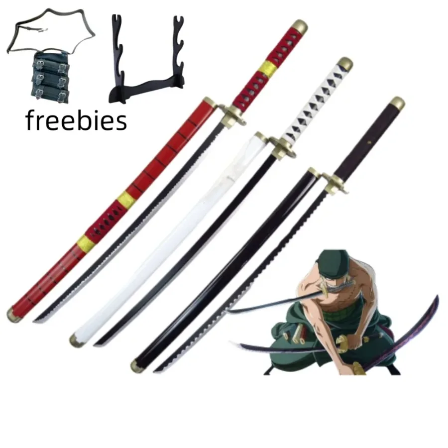 40 inch Roronoa Zoro Katana houten zwaard anime cosplay prop ninja mes echte maat Japanse katana samurai zwaard speelgoed cadeau