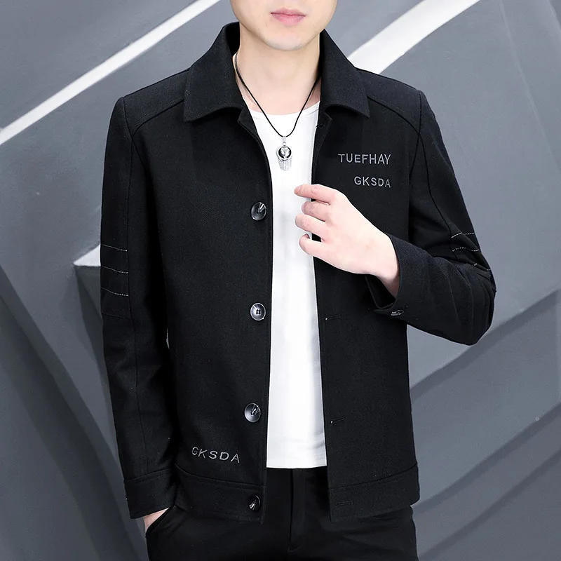 

Новая мужская повседневная куртка-поло 2025 года: модная, для бизнеса и отдыха, для среднего возраста, осенне-зимняя, рабочая, из полиэфирного волокна, весенняя