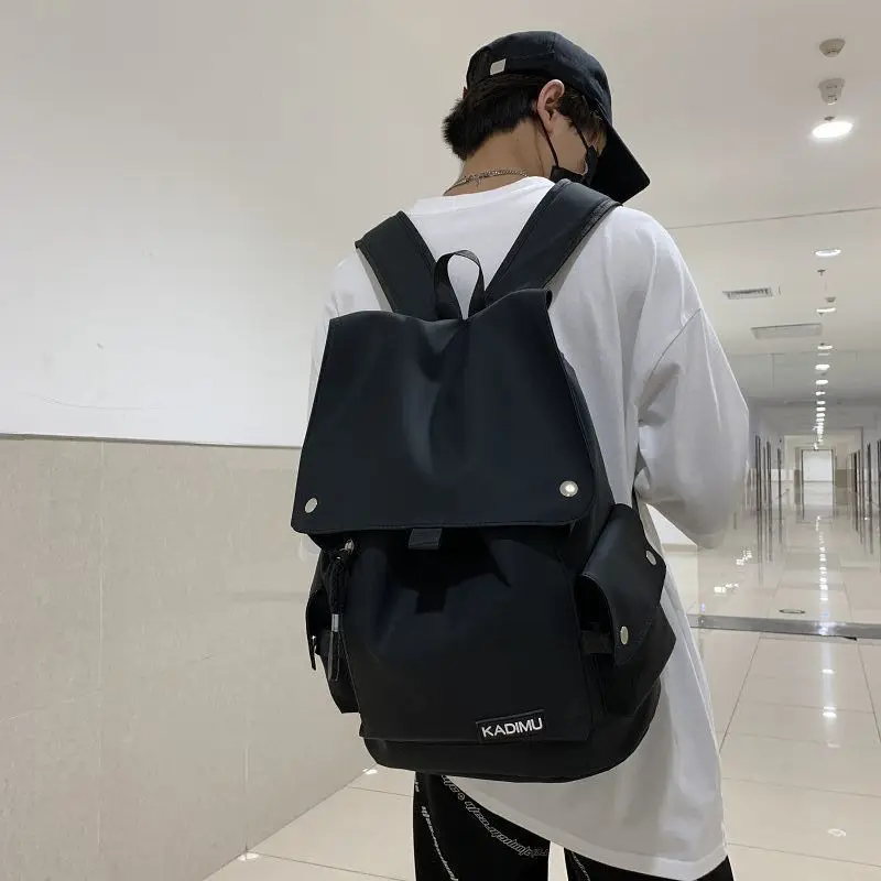 Backpack Japanese men's large capacity leisure travel bag women's trendy cool backpack junior high school student bag