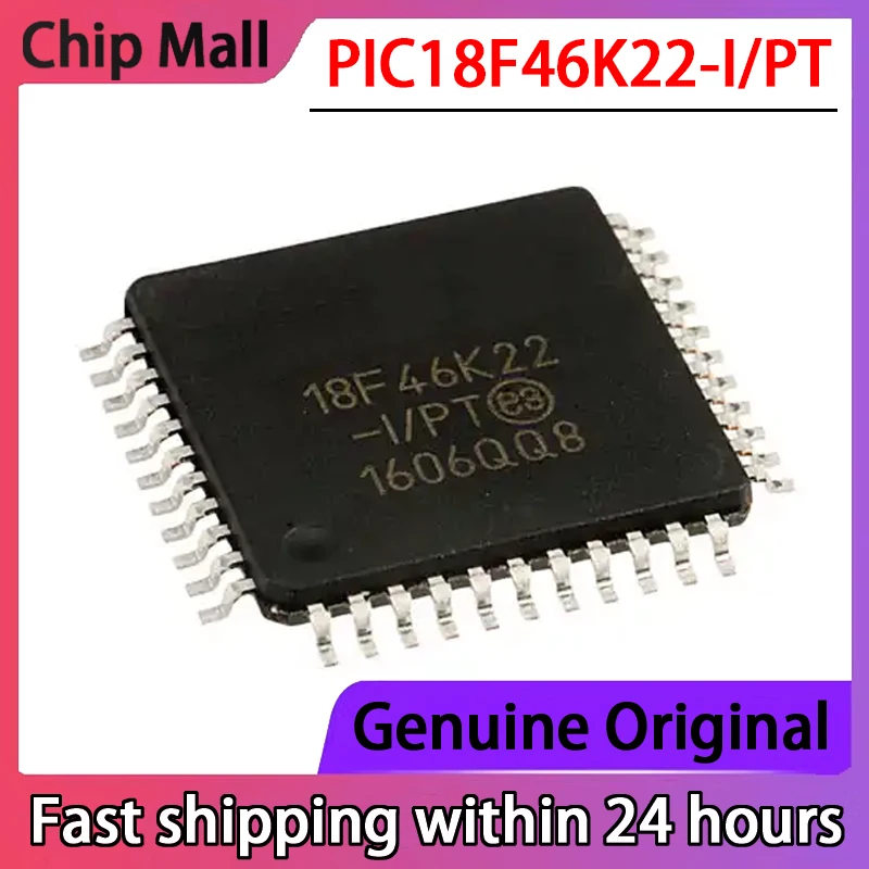 1PCS New Original PIC18F46K22-I/PT PIC18F46K22 Chip TQFP-64 Microcontroller MCU Microcontroller