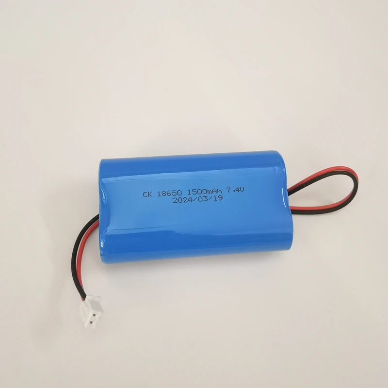 2pcs/lot ICR14650 7.4V Rechargeable Lithium Battery 1200mAh For Megaphone Parts