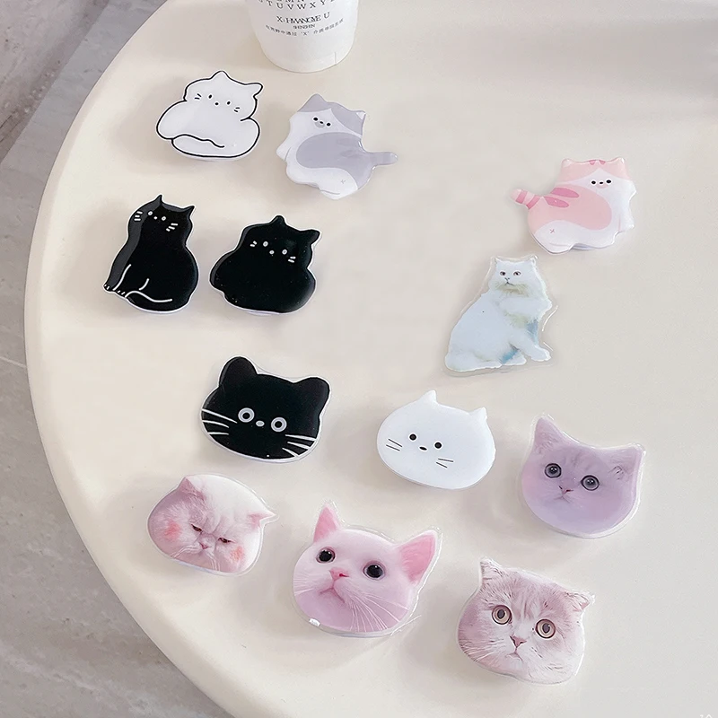 

Корейский милый держатель для телефона Griptok, кошка, кролик, панда, цветок, сердце, ручка для телефона, подставка для телефона, поддержка телефона для iPhone, Samsung, Google