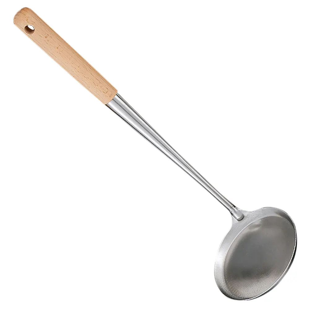 

1pc Long Handle Stainless Steel Frying Spoon Oil Pancake Scoop Non-Stick Kitchen Cooking Utensil for Snack Fried Mold Tool