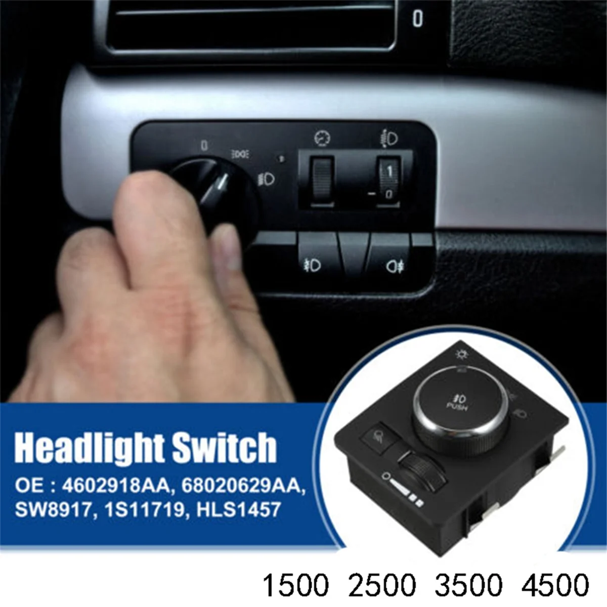 

4602918AA диммер фар для Dodge Ram 1500 2500 3500 4500, переключатель фар, регулятор фар