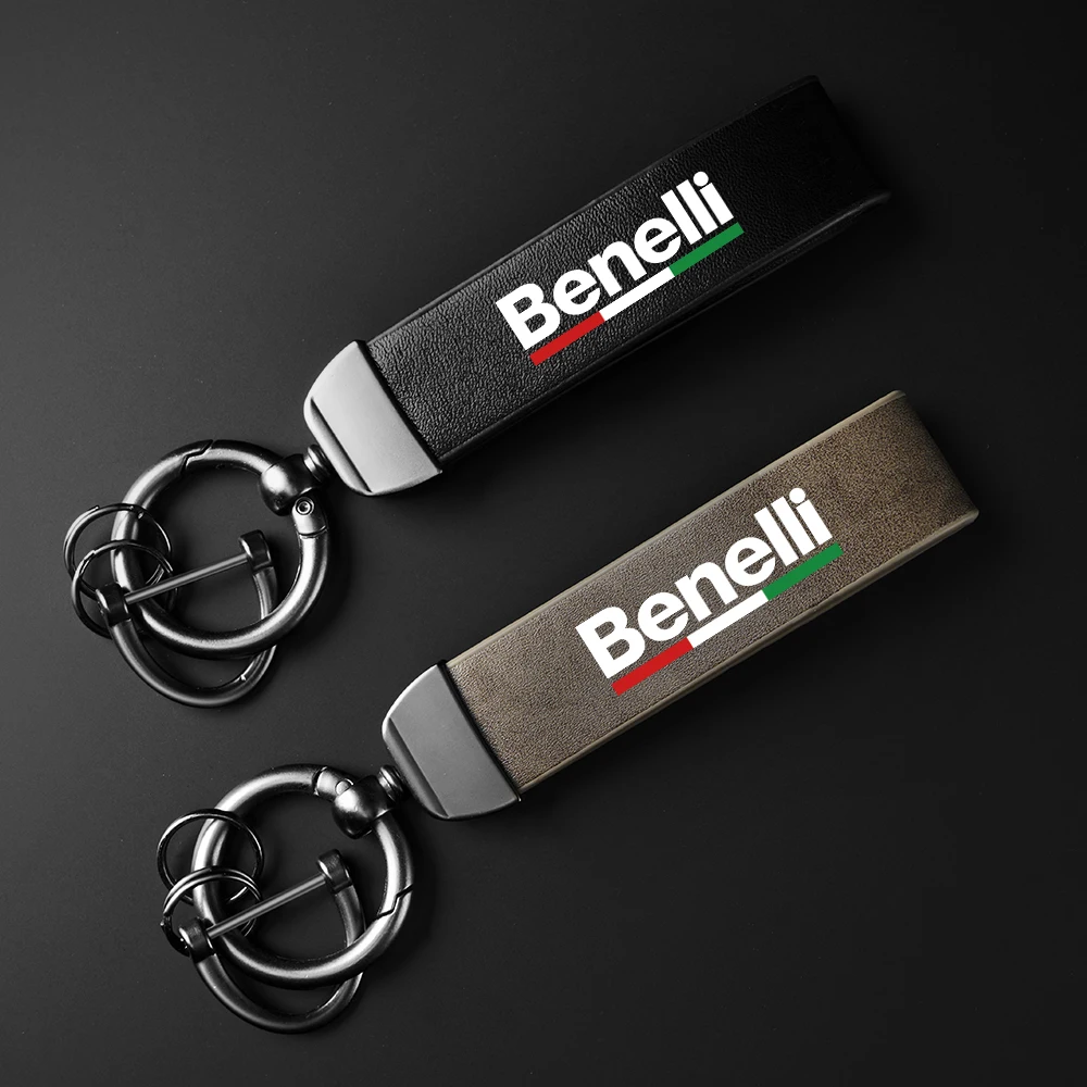 For Benelli imperiale 400 TRK502 BN302 TNT125 300 BJ600 High-Grade Carbon Fiber Motorcycle Keychain Holder Keyring