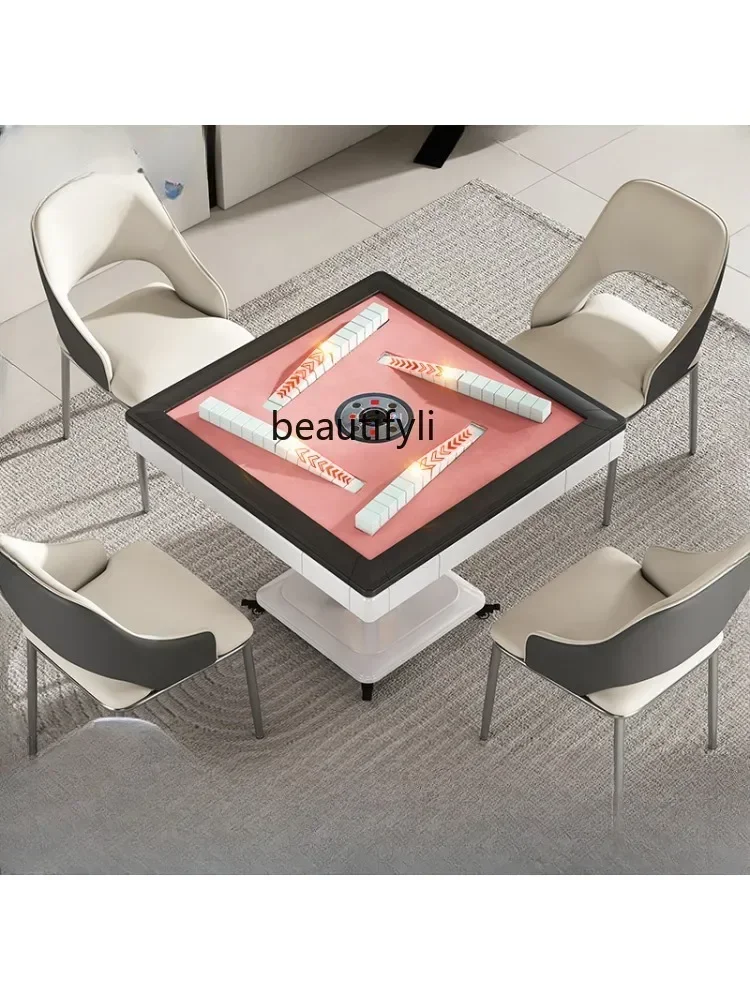 Roller Coaster] Mahjong Machine Full-Automatic Household Dining Table Dual-Use New Bevel Machine No Push Card Folding