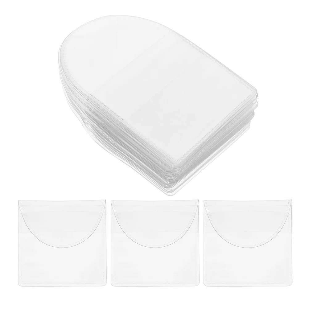 50 pçs saco de armazenamento de moedas sacos manga coletor quartos organizador para bolsa expositores protetor pvc