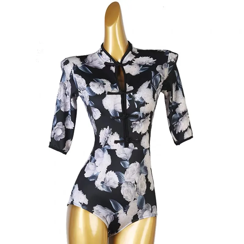 Abbigliamento da Ballo per Adulti, Stampa Avanzata, Smoking per Danza Latina, Valzer, Flamenco