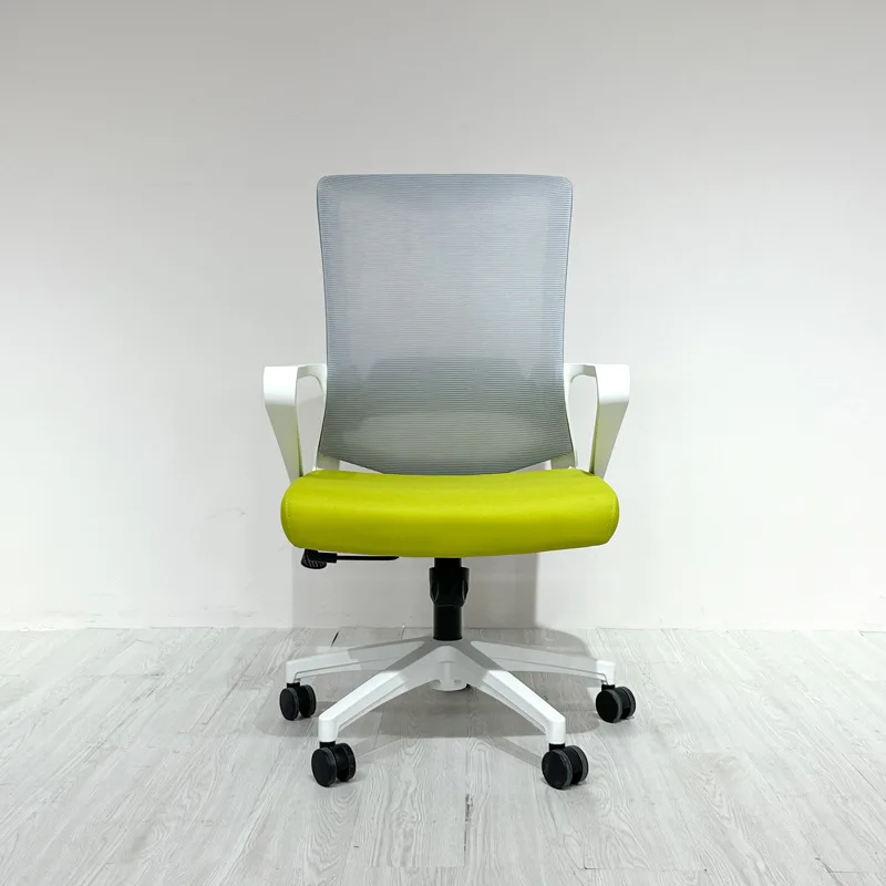 

Office computer chair, home waist guard mesh , white staff chair, ergonomic swivel , conference mesh