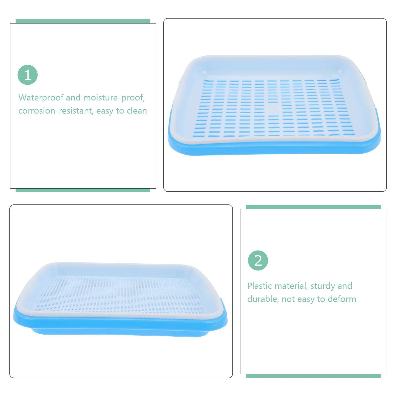 

Planting Tray Trays Fodder Plastic for Plants Germination Set Indoor Growing Sprouter Container