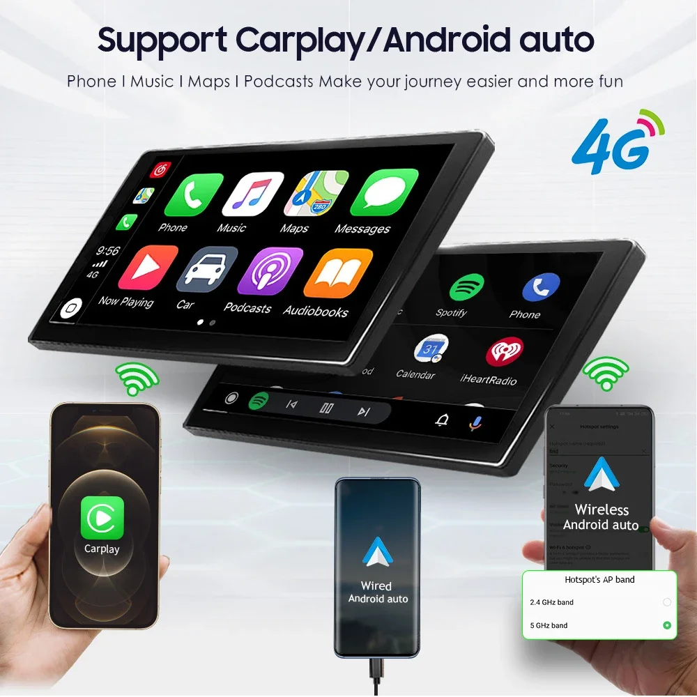 Auto Android 13 Car Multimedia Player, CarPlay, Navegação de GPS, 4G, WiFi, Bluetooth, DSP, IPS, Rádio para Mitsubishi Lancer 2009-2014