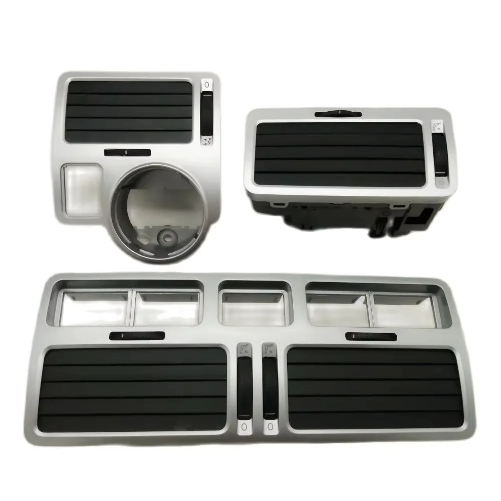 Silver For VW bora golf 4 instrument air outlet central air-conditioning air outlet,a set air outlet