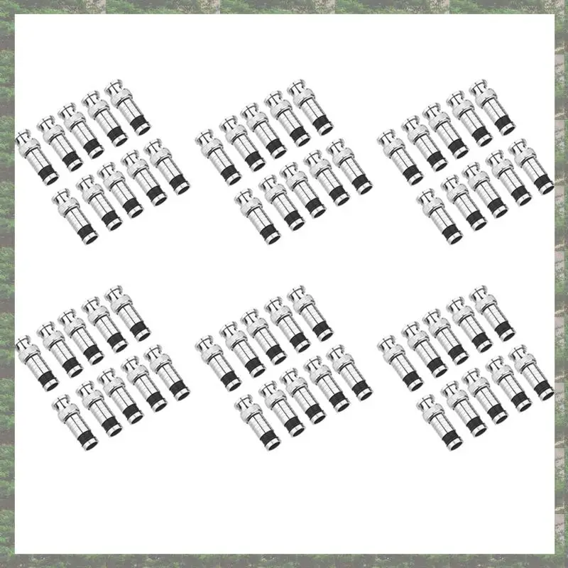 

Best Of 2025-60 Pcs BNC Compression Connector For Coax RG59 Cable CCTV Cameras