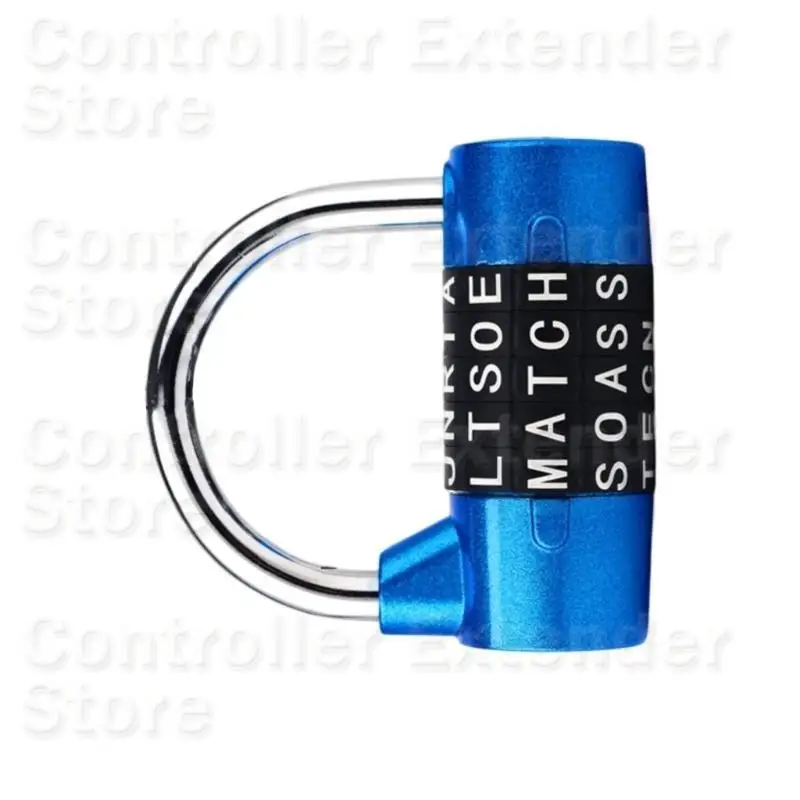 N84B Padlock Security Lock for Storage Cabinet 5 Letter Combination Lock Gym Locker