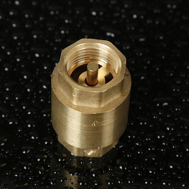 1pc DN15/DN20/DN25 NPT Brass Female Thread In-Line Spring Check Valve 25mm Diameter 200WOG For Water Control