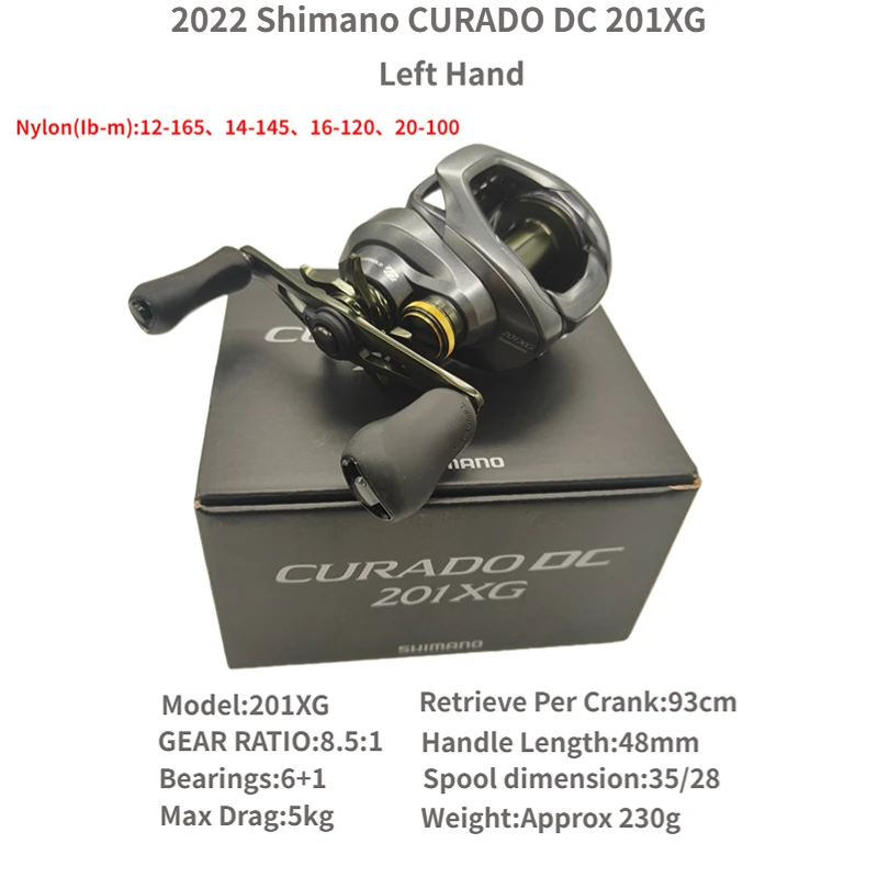 2022 SHIMANO CURADO DC 200HG 200XG 201HG 201XG 7.4:1 8.5:1 Gear