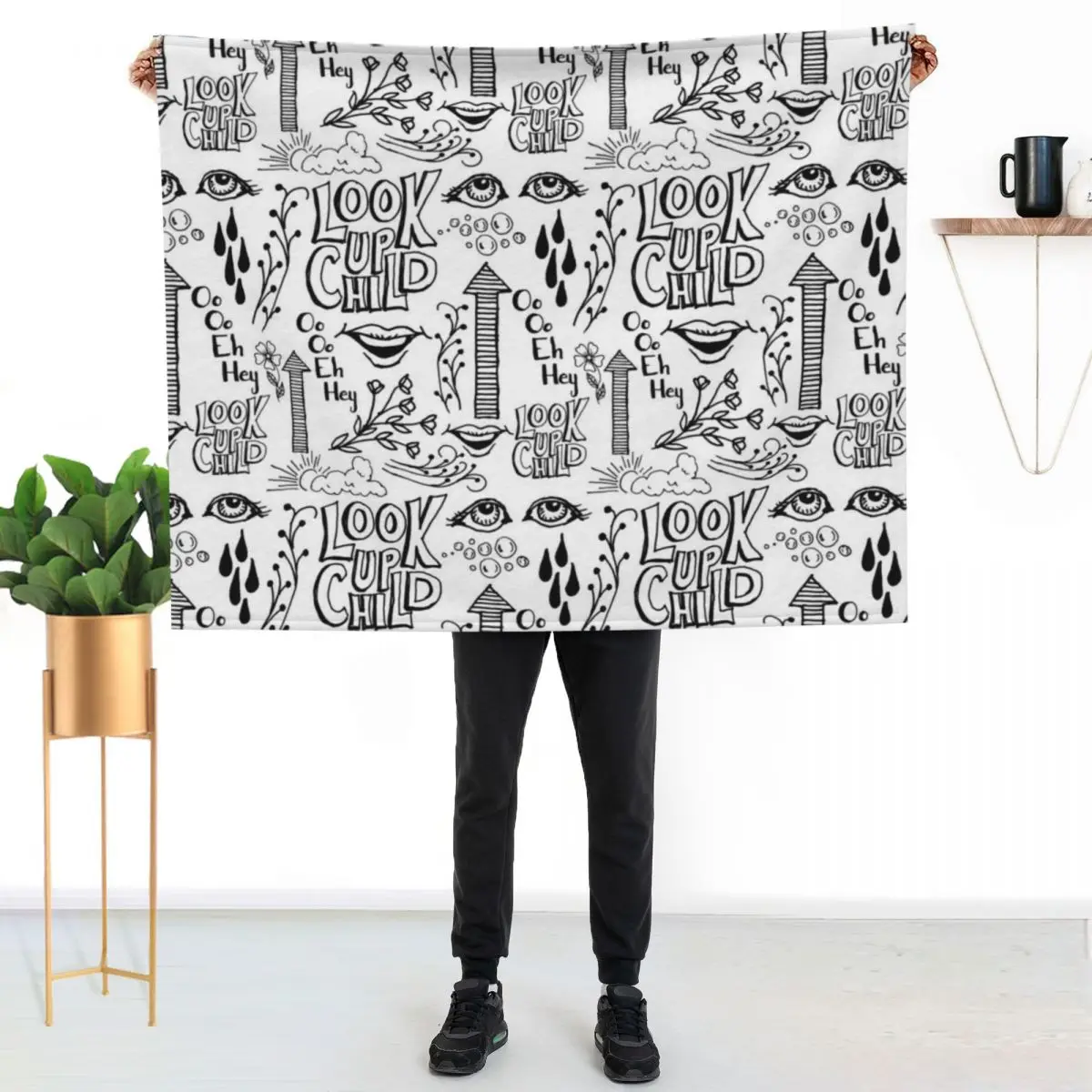 Look Up Throw Blanket Bed covers Decorative Beds Giant Sofa warm winter Bed linens For Baby Blankets