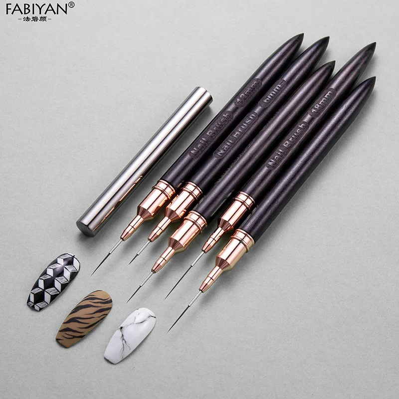 Nail Art Brush Liner Brush Stripe Pattern Painting Brush Acrylic UV Gel Extension Drawing Carving Pen DIY Manicure Tools