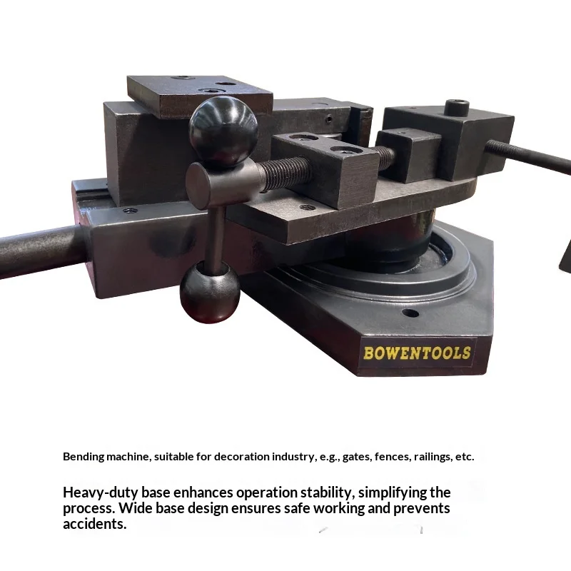 Industrial Pipe Bender SBG-40 Multifunctional Bending Machine for Flat Square Round Steel-Portable Manual Easy Operation