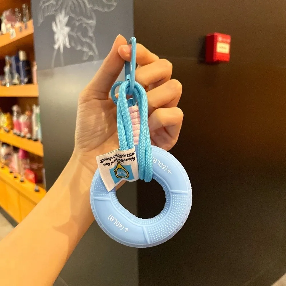 Portable Silicone Hand Trainer Keychain 6 Colors Available Multi-colors Hand Power Gripper Ring Pendant Durable Compact Size