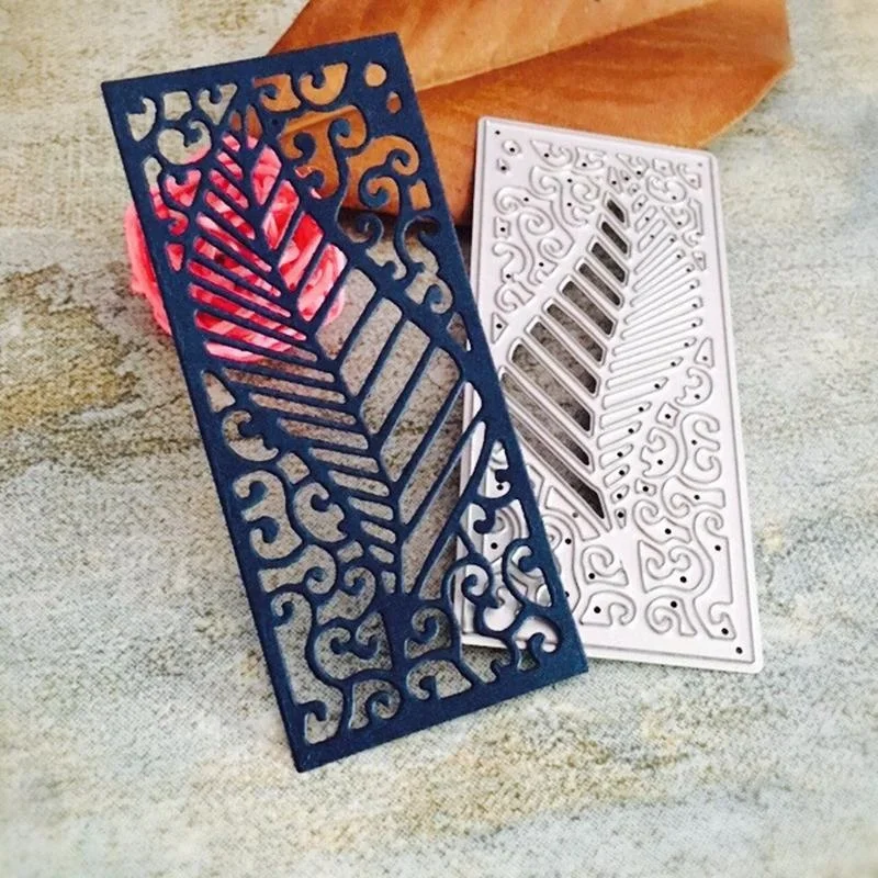 Leaf Frame Metal Cutting Dies Stencils Die Cut for DIY Scrapbooking Album Paper Card Embossing