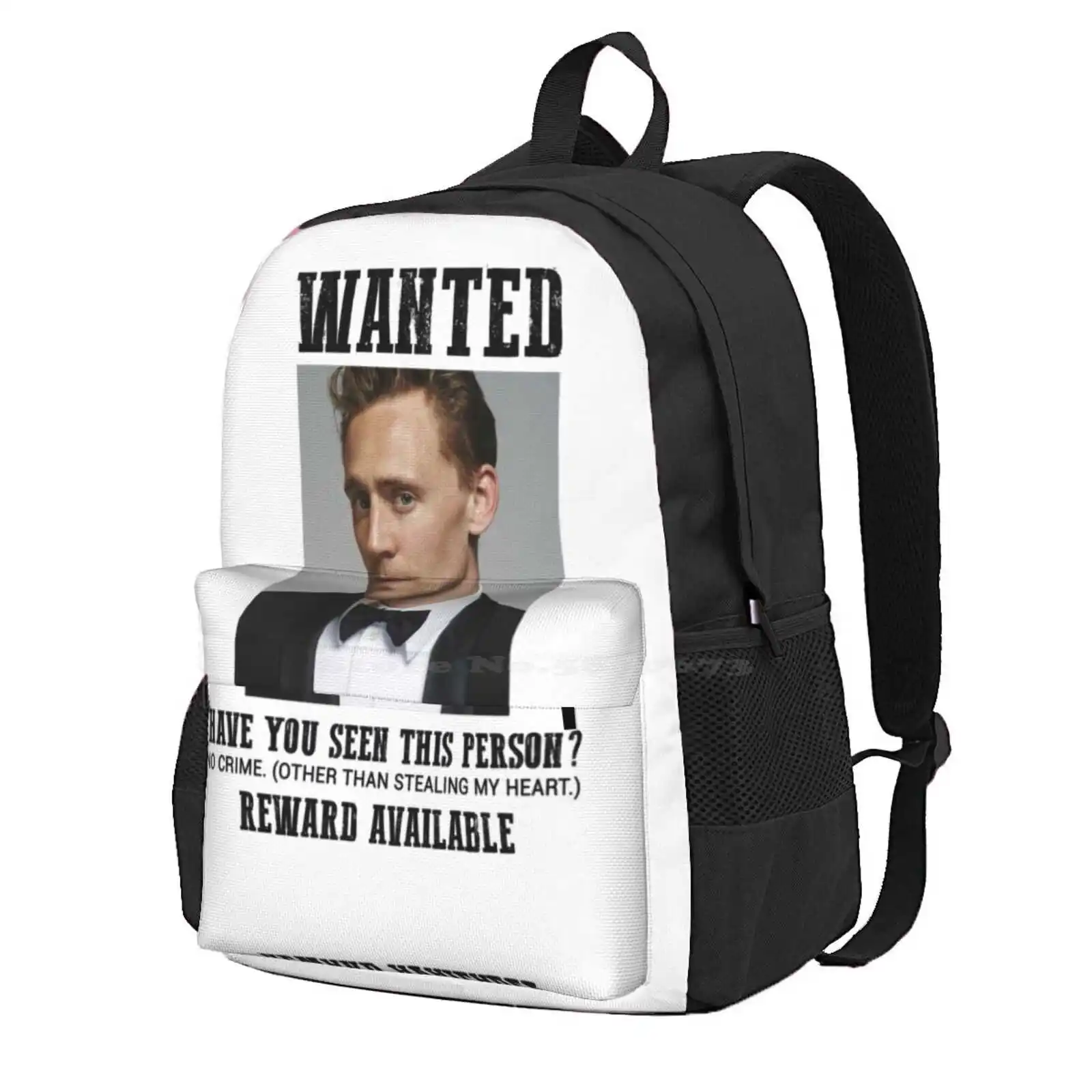 Wanted: Tom Hiddleston Hot Sale Schoolbag Backpack Fashion Bags Tom Hiddleston